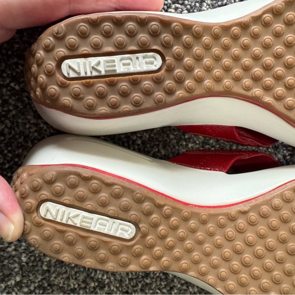 Cole Haan Nike Air Women's Red Slide Wedge Heel Sandals Size 7 - Picture 12 of 13